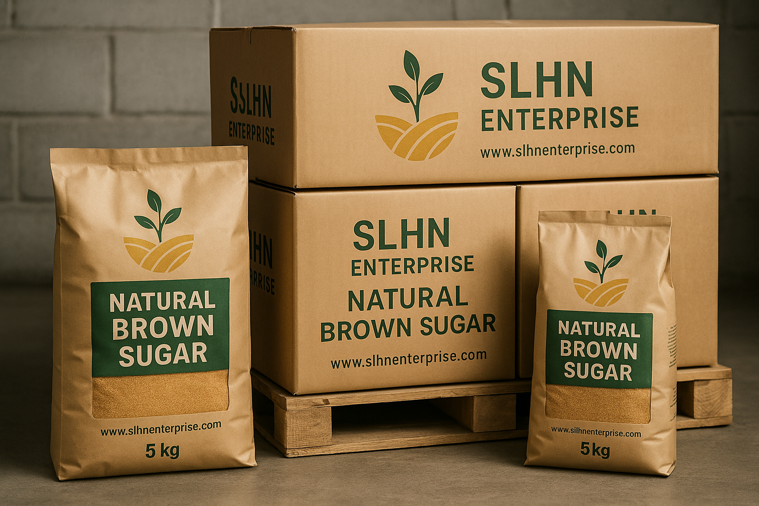 Natural Brown Sugar – Premium Unrefined Cane Sugar for Food & Beverages