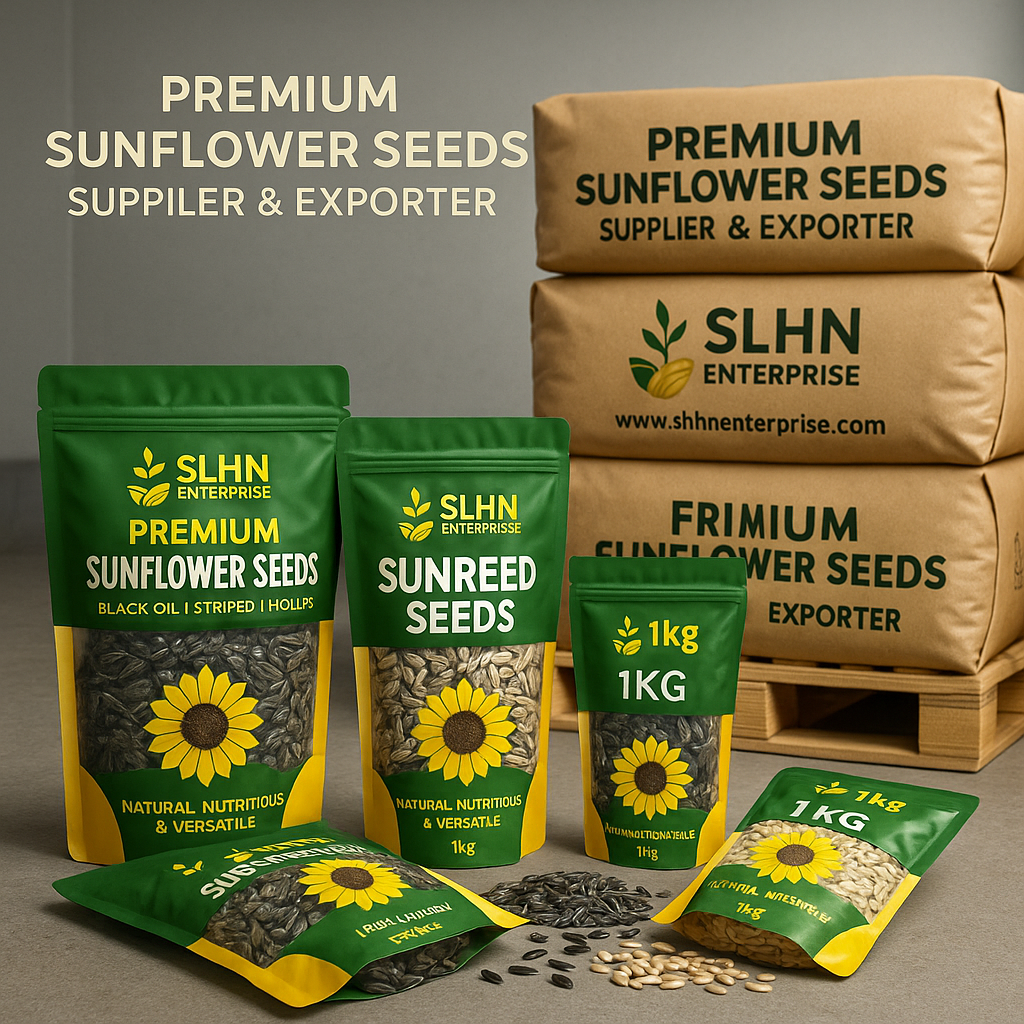 Sunflower Seeds – Premium Quality for Food, Feed & Oil Extraction
